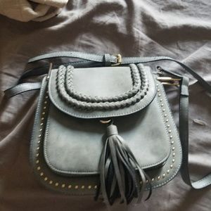 Cute grey cross body purse